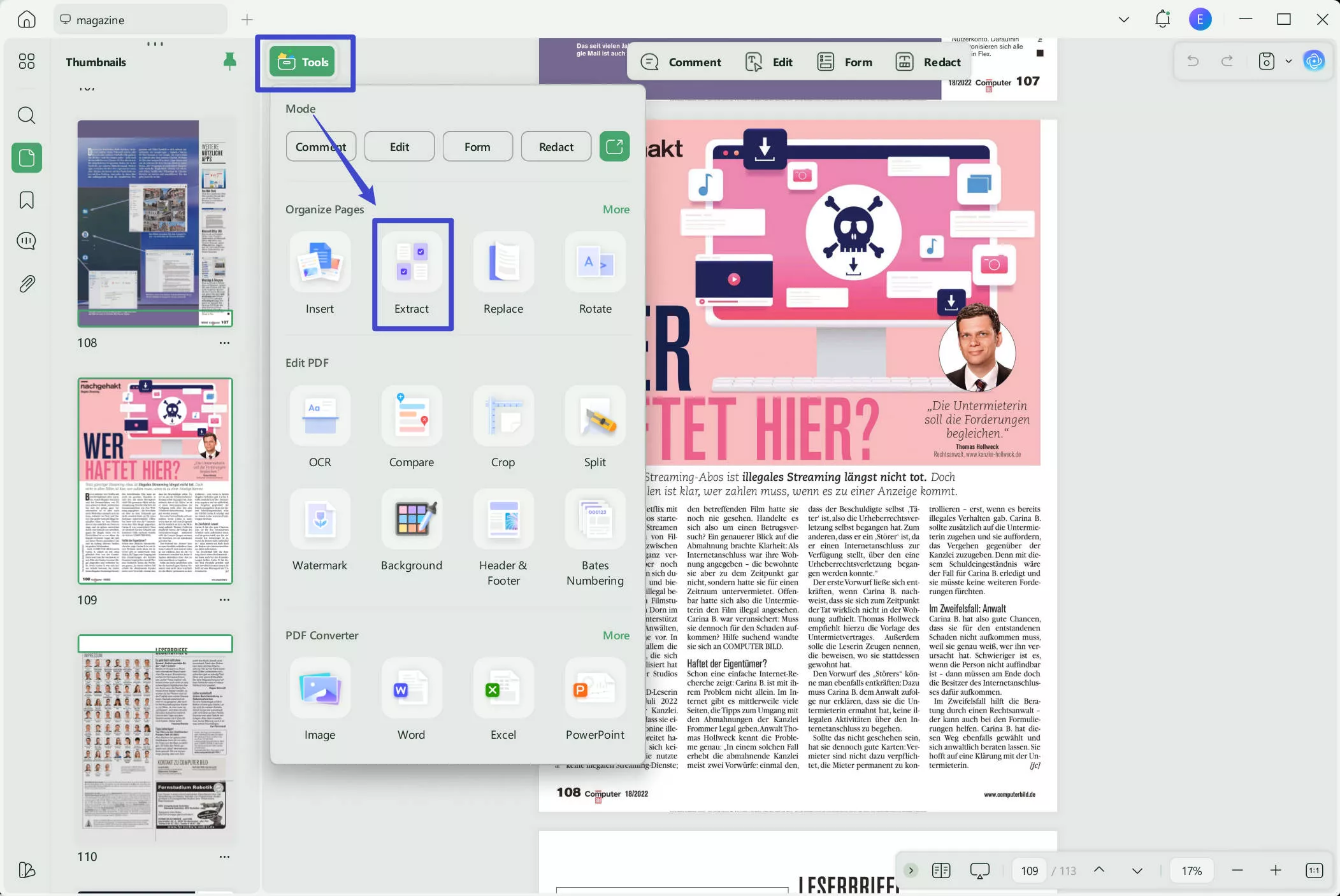 excel print to pdf organize page