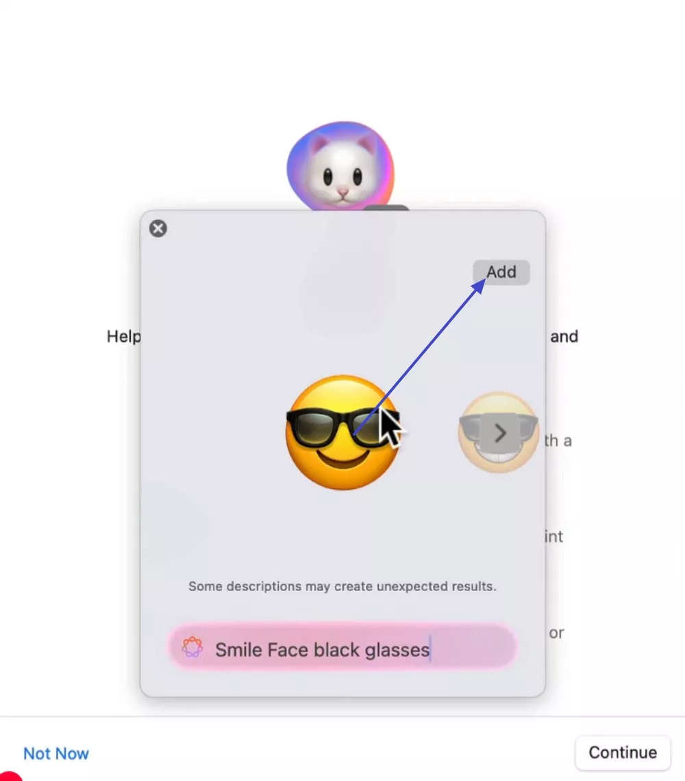 choose the add button 