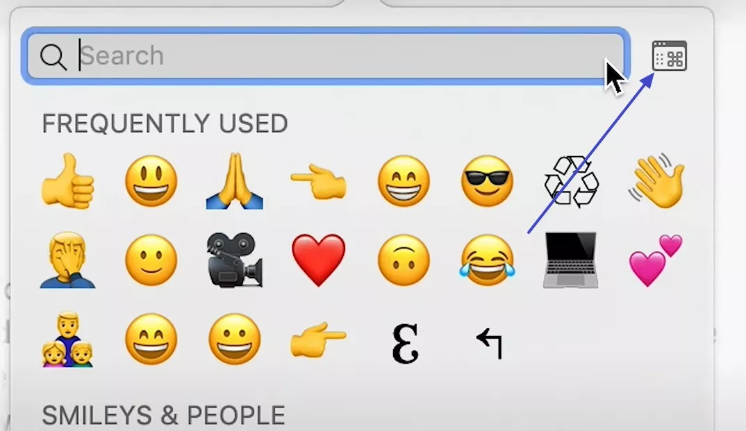 tap the calendar shaped icon