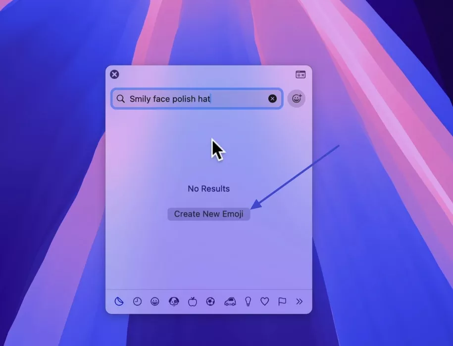 pick create new emoji option