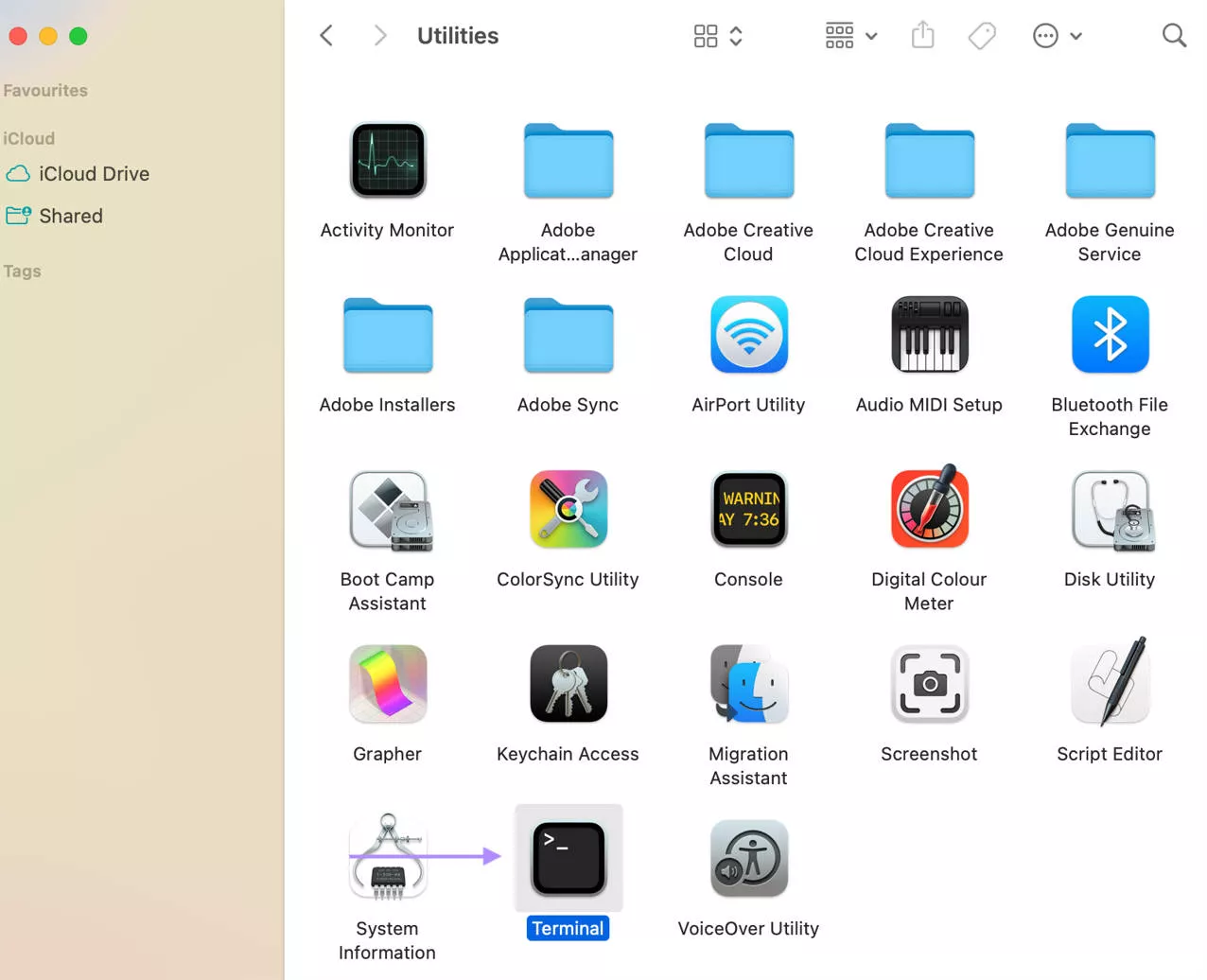 terminal on mac