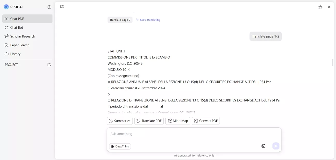 translate content multiple languages updf ai