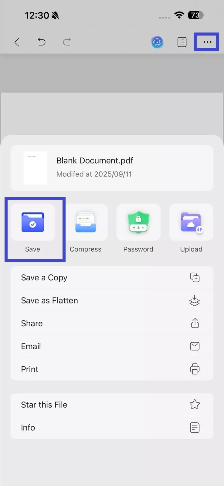 updf-blank-pdf-save