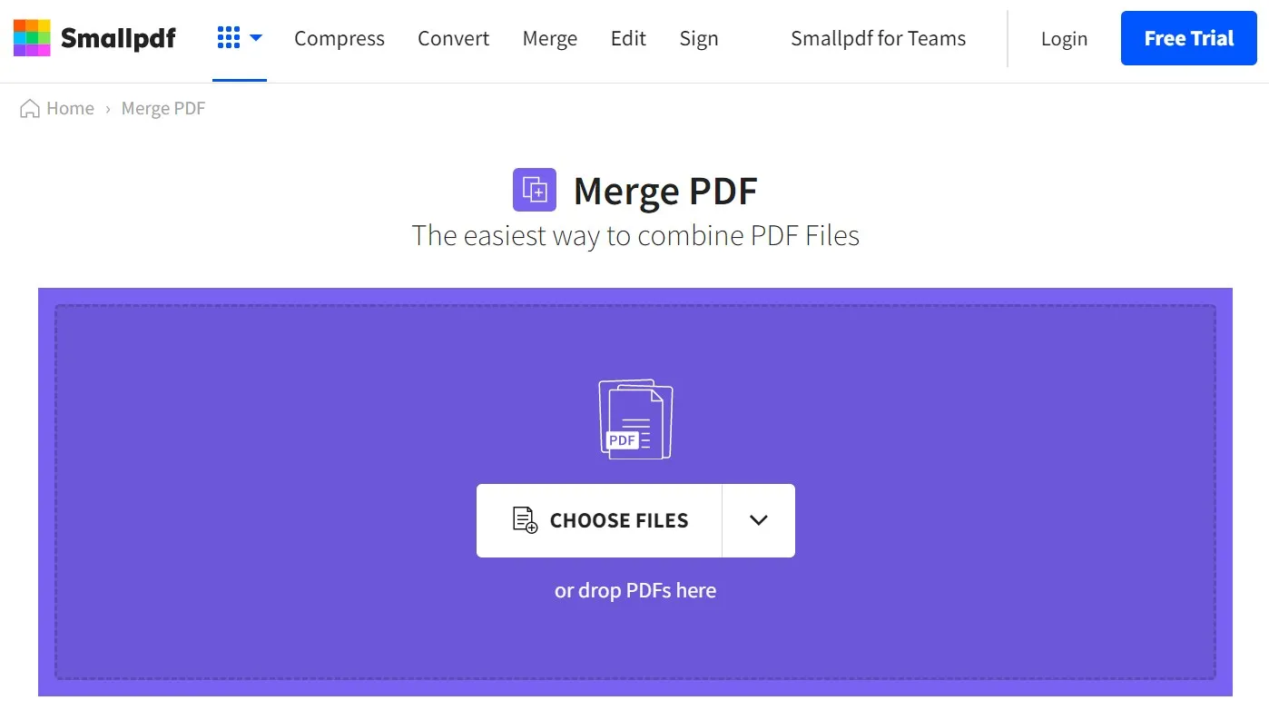 insert pdf page online upload the pdf file