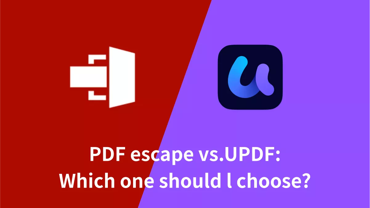 PDFescape vs. UPDF: verschillen en voordelen