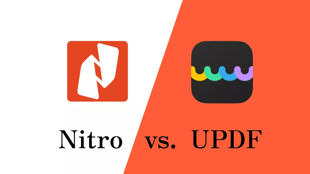 Nitro 與 UPDF - 全面比較，幫助您做出更好的決策