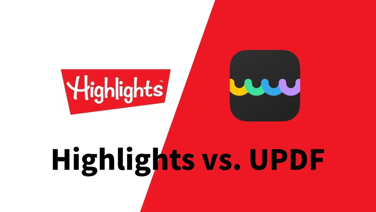 highlights 與 UPDF：哪個是最好的做筆記的軟件？