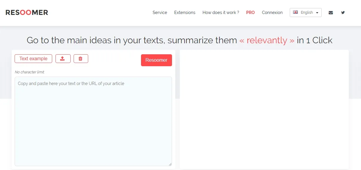online summarizer Resoomer