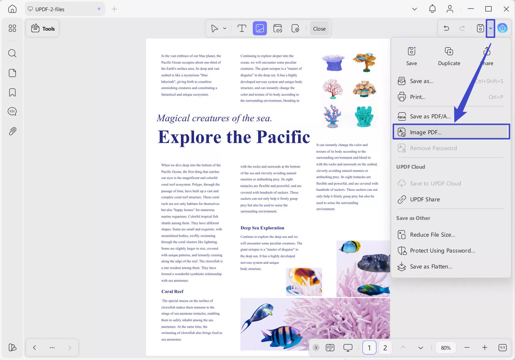 image pdf updf windows