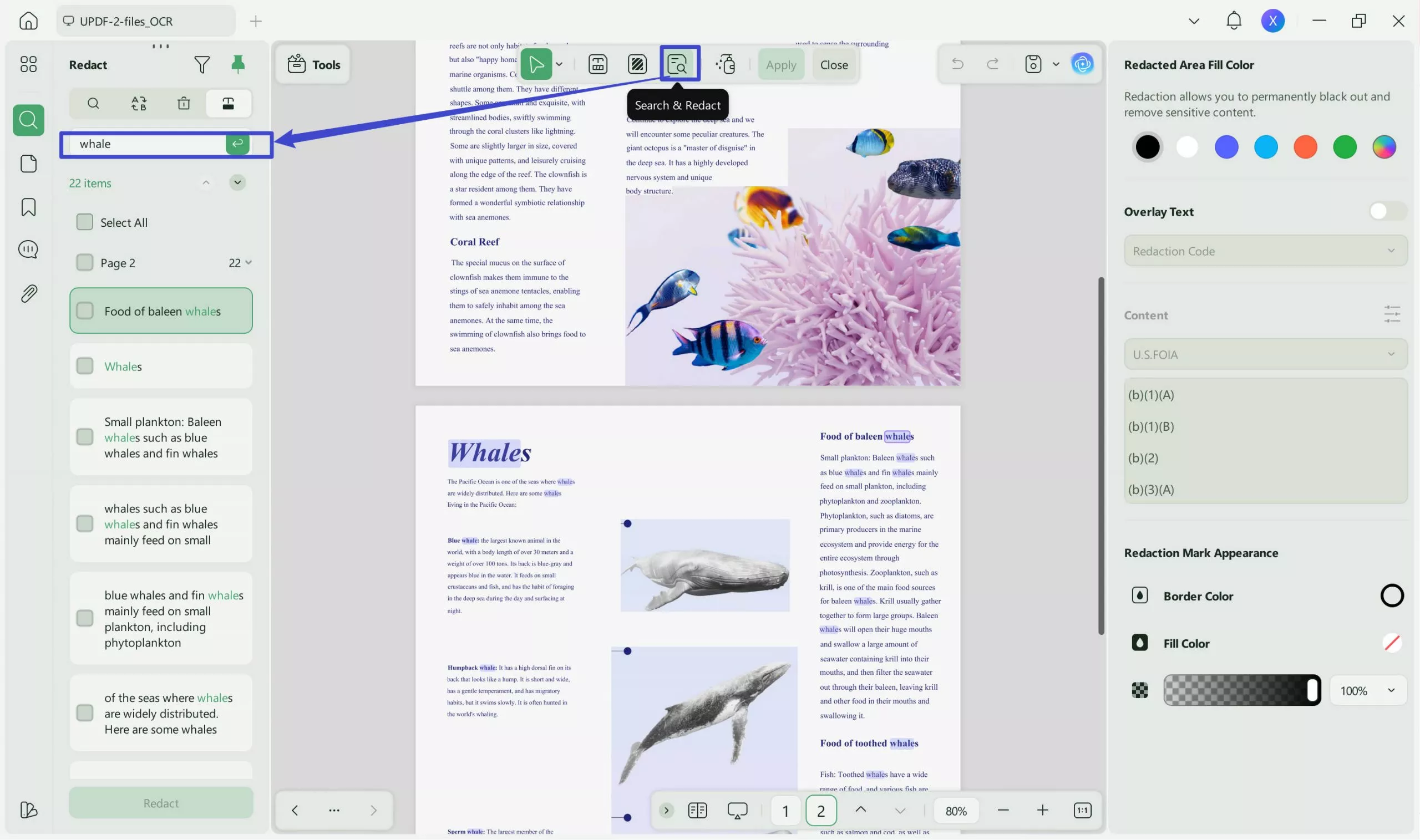 how to redact in adobe redact pages