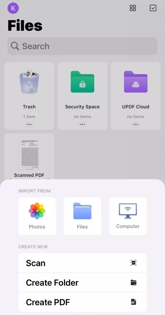 updf ios redline pdf create