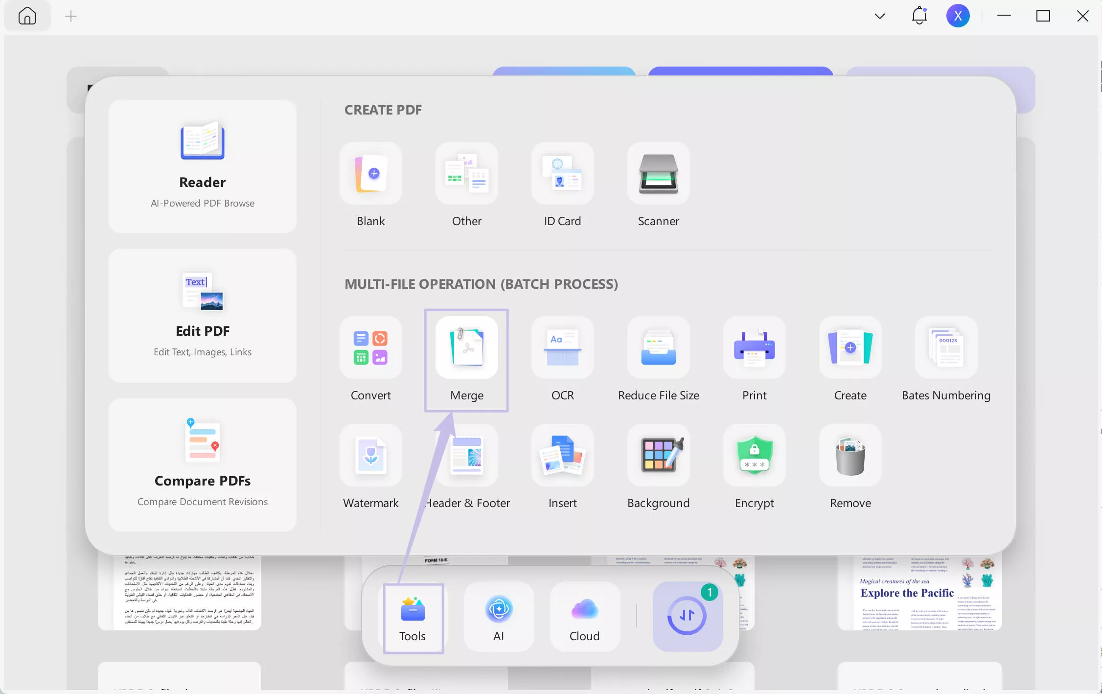 Merge PDF online merge updf