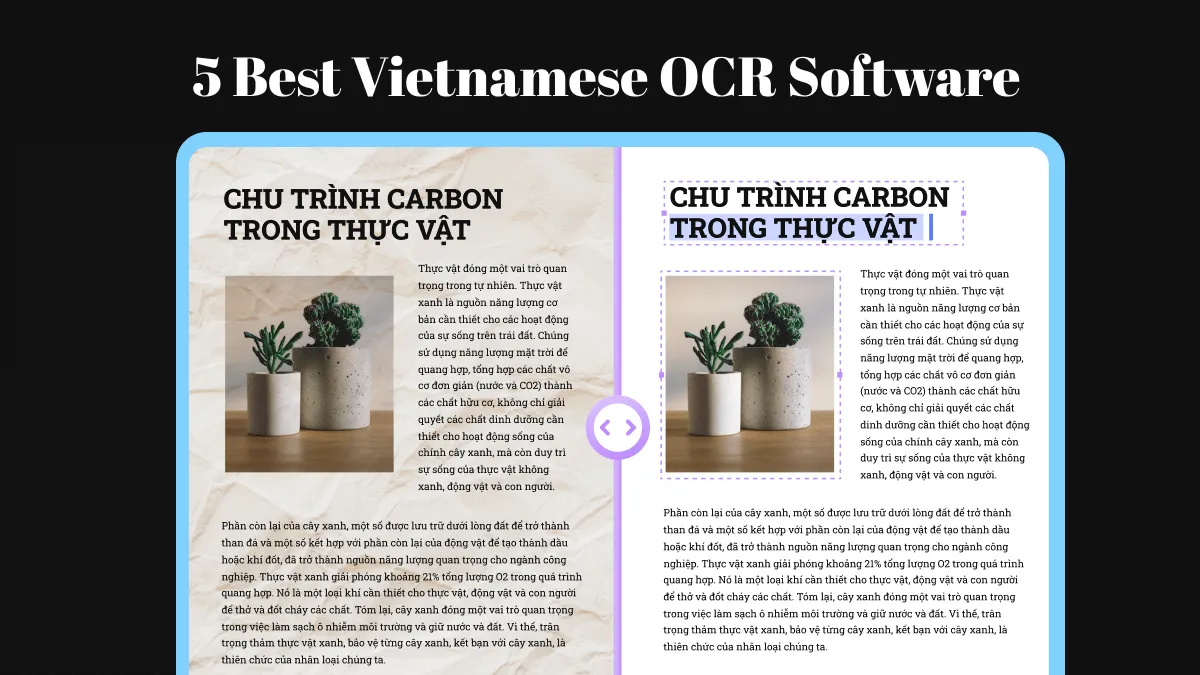 5 beste Vietnamese OCR-software (eenvoudig en nauwkeurig)