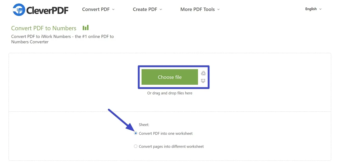 pdf to numbers CleverPDF