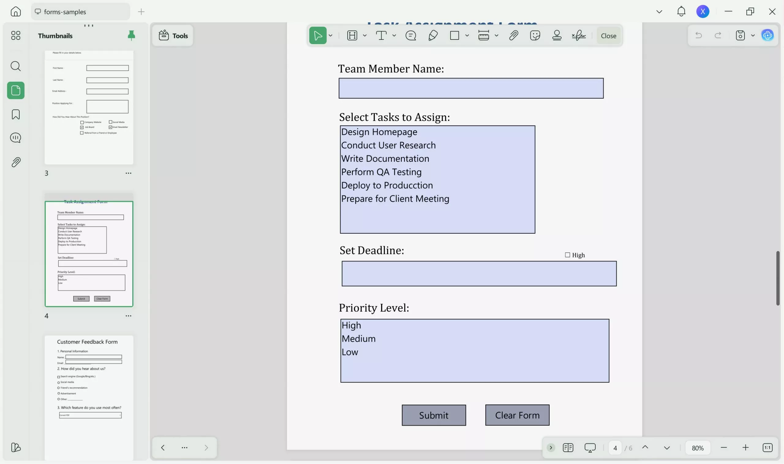 convert fillable word to fillable pdf UPDF