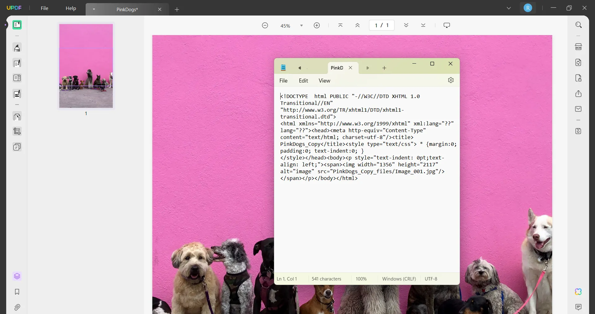 image to html updf