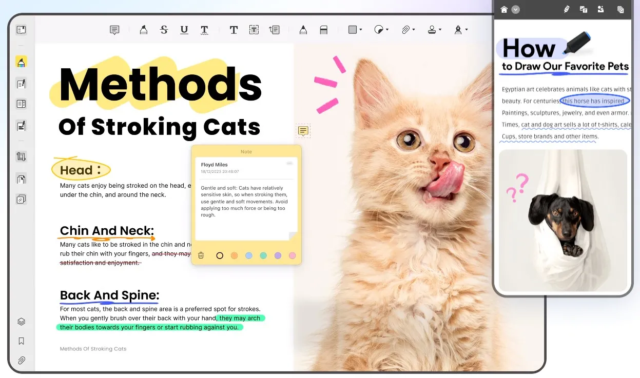 markup google docs on android