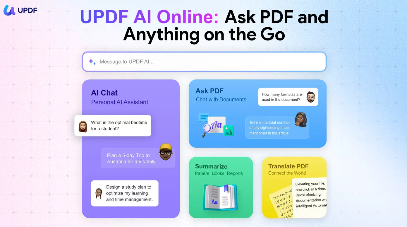 summarize into bullet points updf ai web