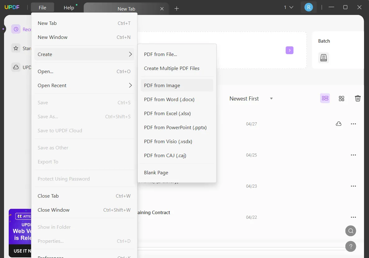 batch convert image to pdf create