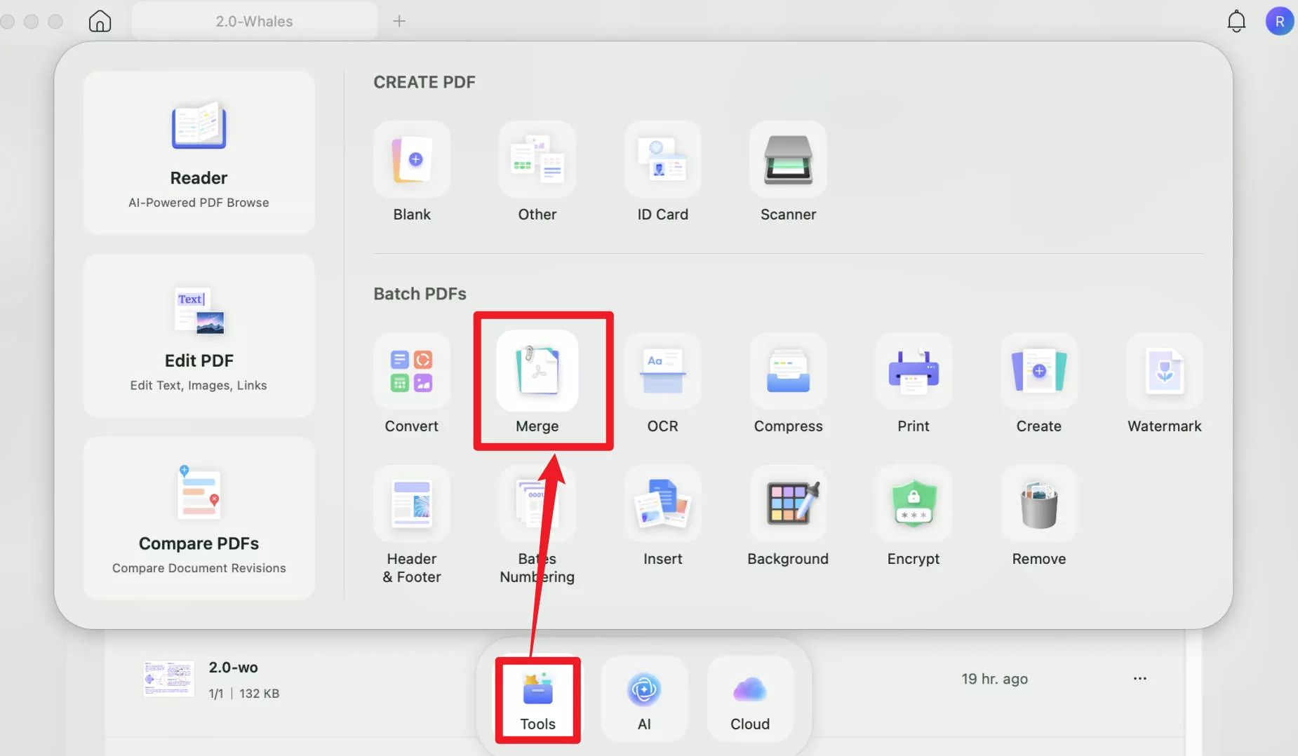 screenshot to pdf mac click the batch button
