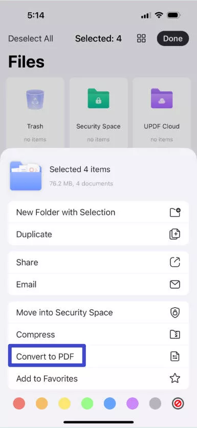 batch convert image to pdf select