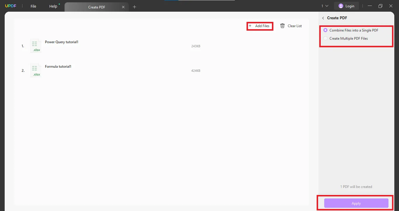 Create PDF Files