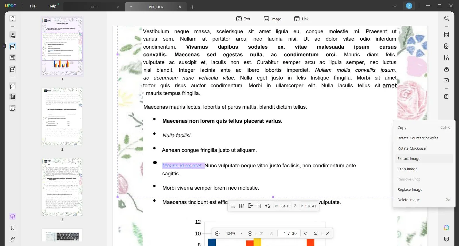 Extracting Background Image from a PDF