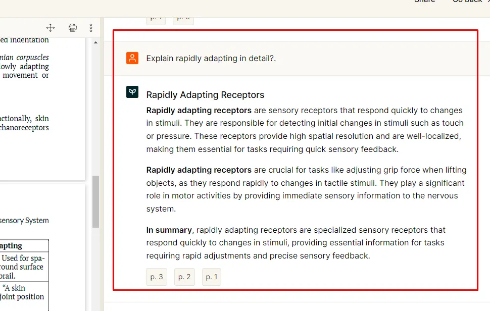 chat pdf online PDF.ai response to the query
