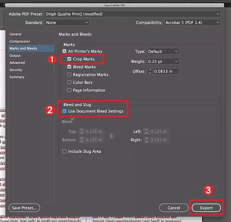 crop marks indesign export without crop marks in indesign