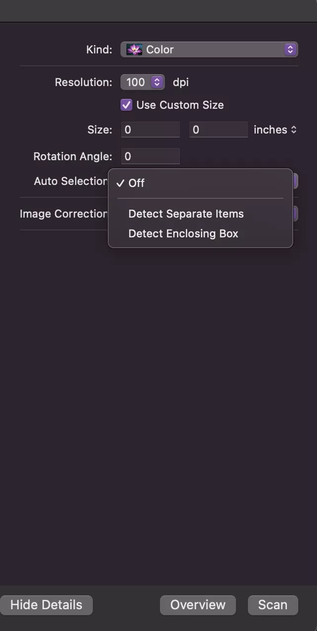 scan a document on Mac