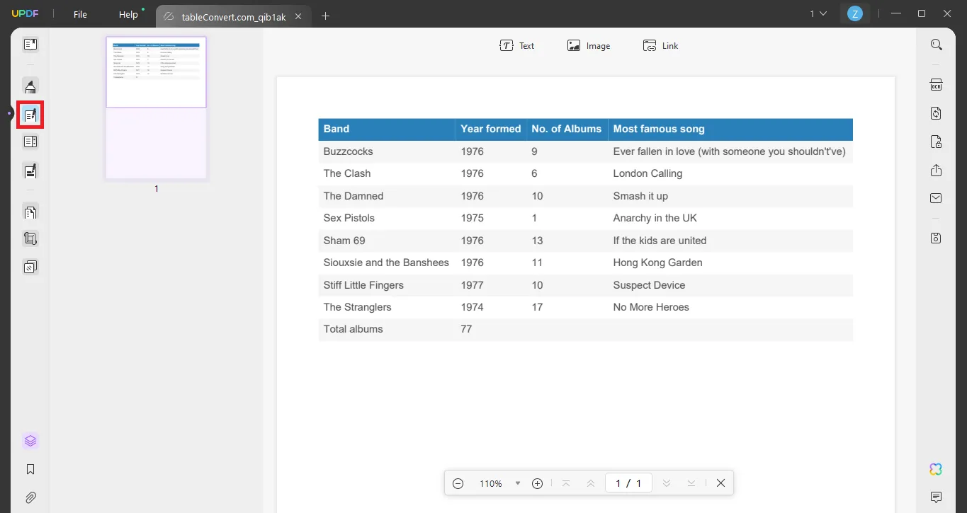 open the editing tool in UPDF to edit converted PDF.