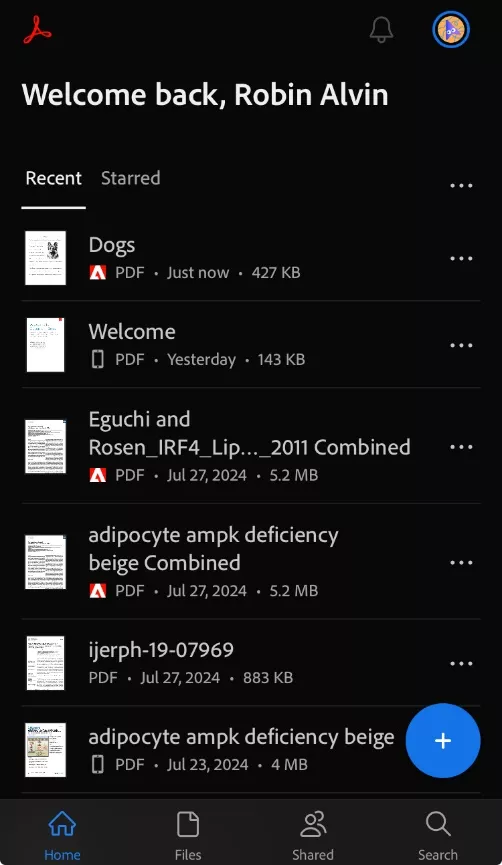 add file to adobe acrobat for ios