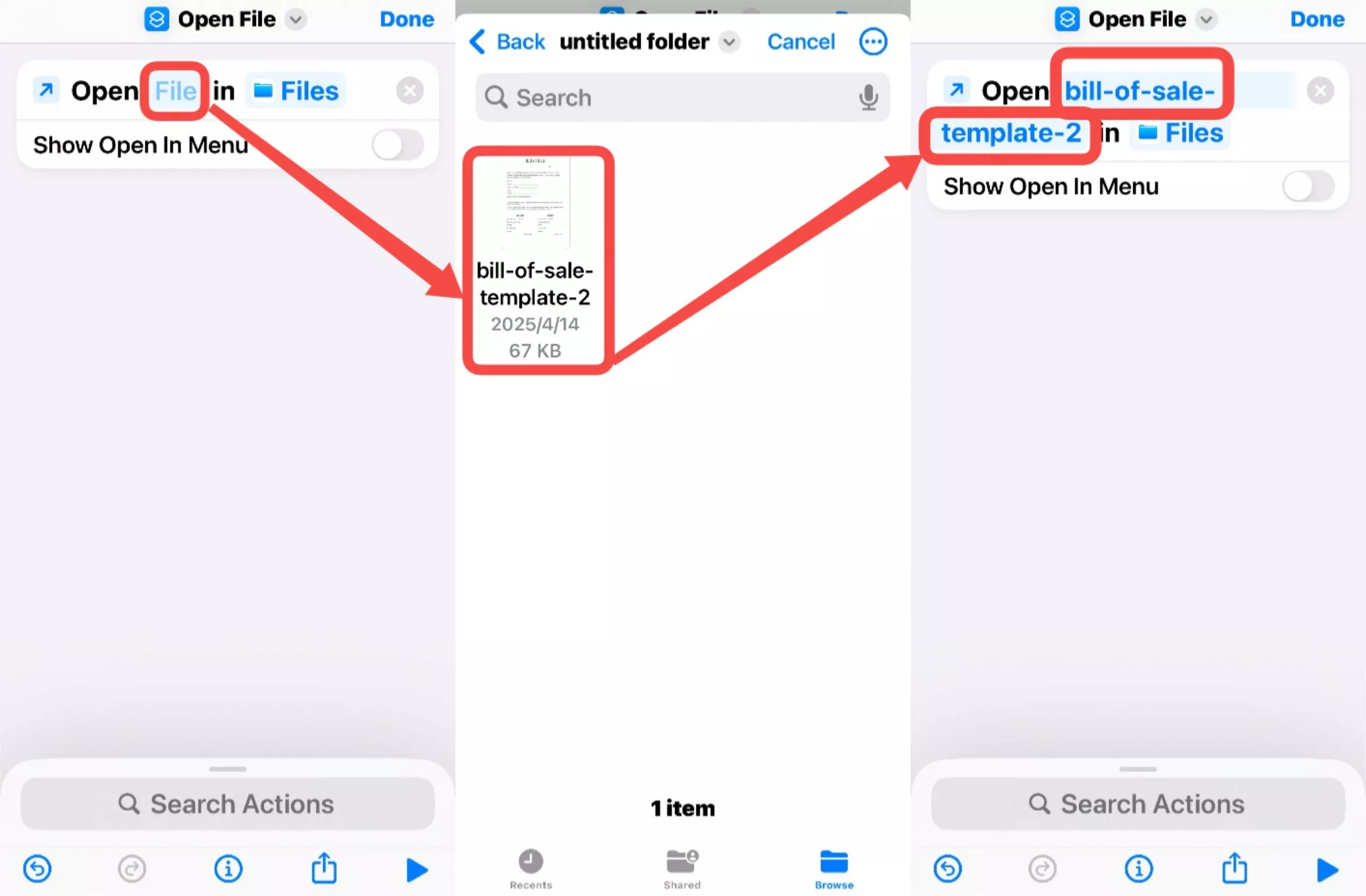 add pdf file in iphone