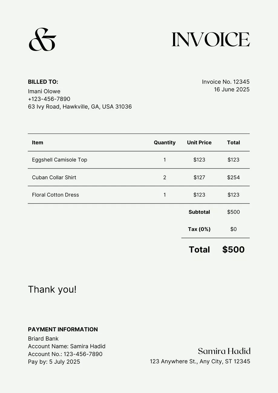 reviewing invoices