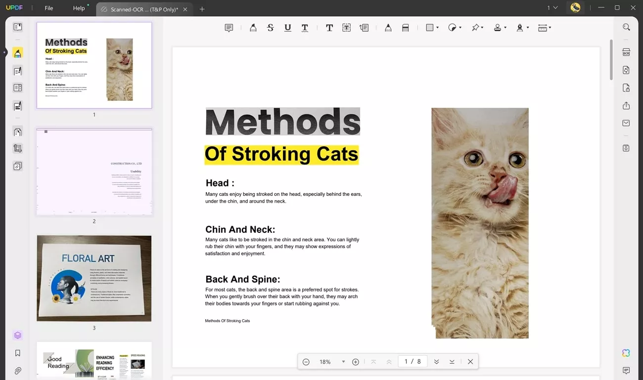 markup pdf on updf