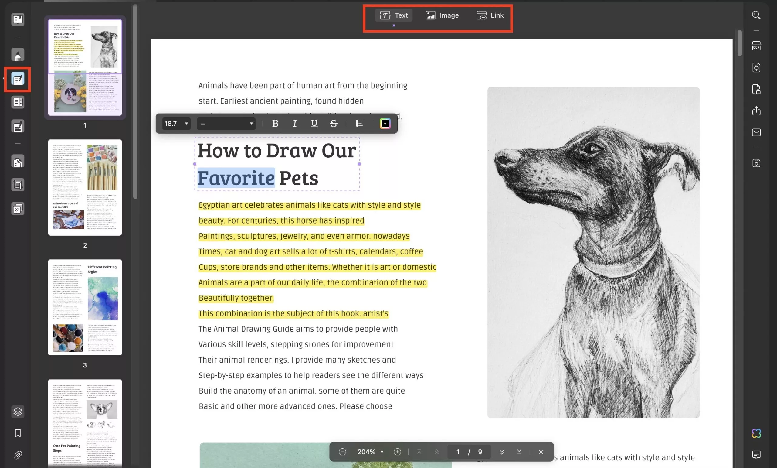 edit the text in pdf with UPDF