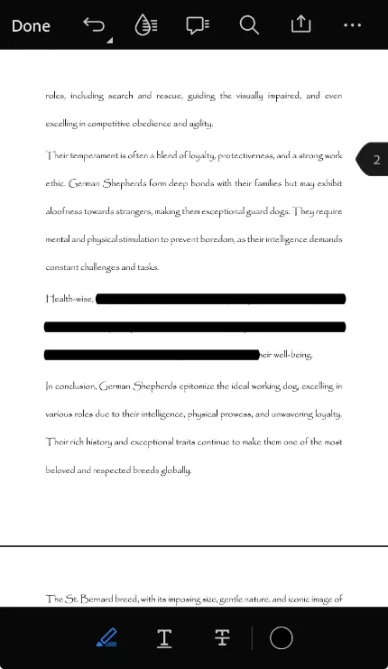  hide text in PDF with Adobe Acrobat