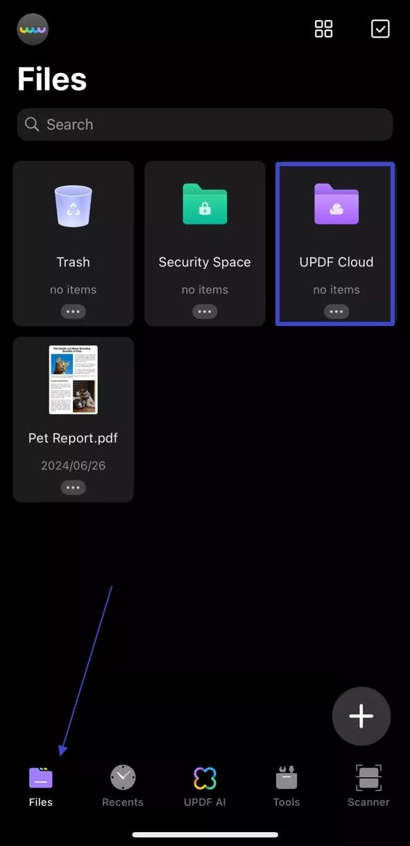 access updf cloud ios
