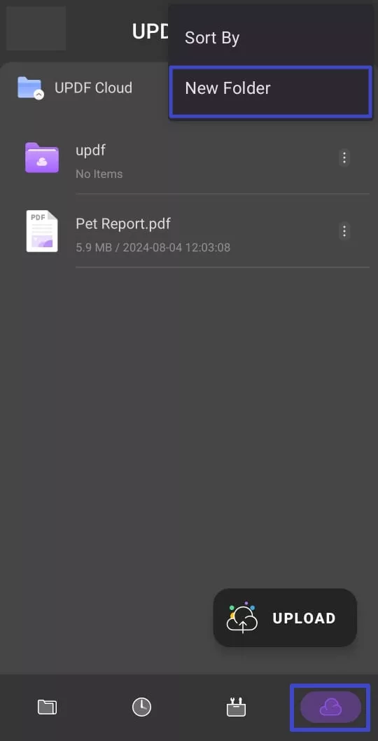 set up new folder android