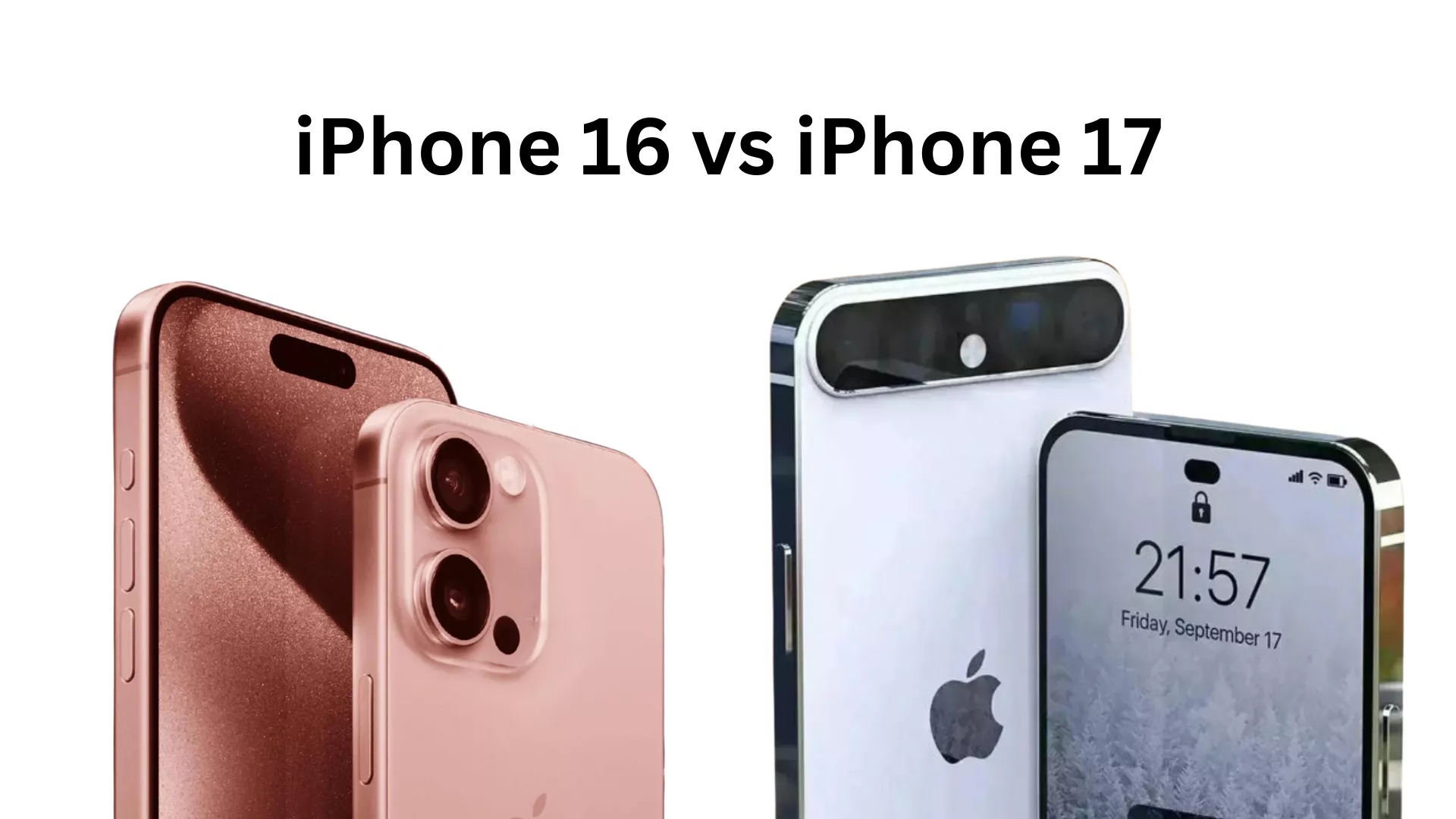 iphone 16 vs iphone 17 design