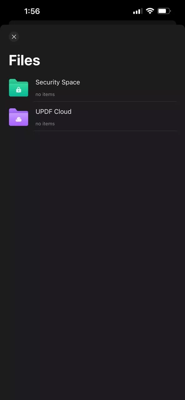 open pdf from storage or cloud with updf