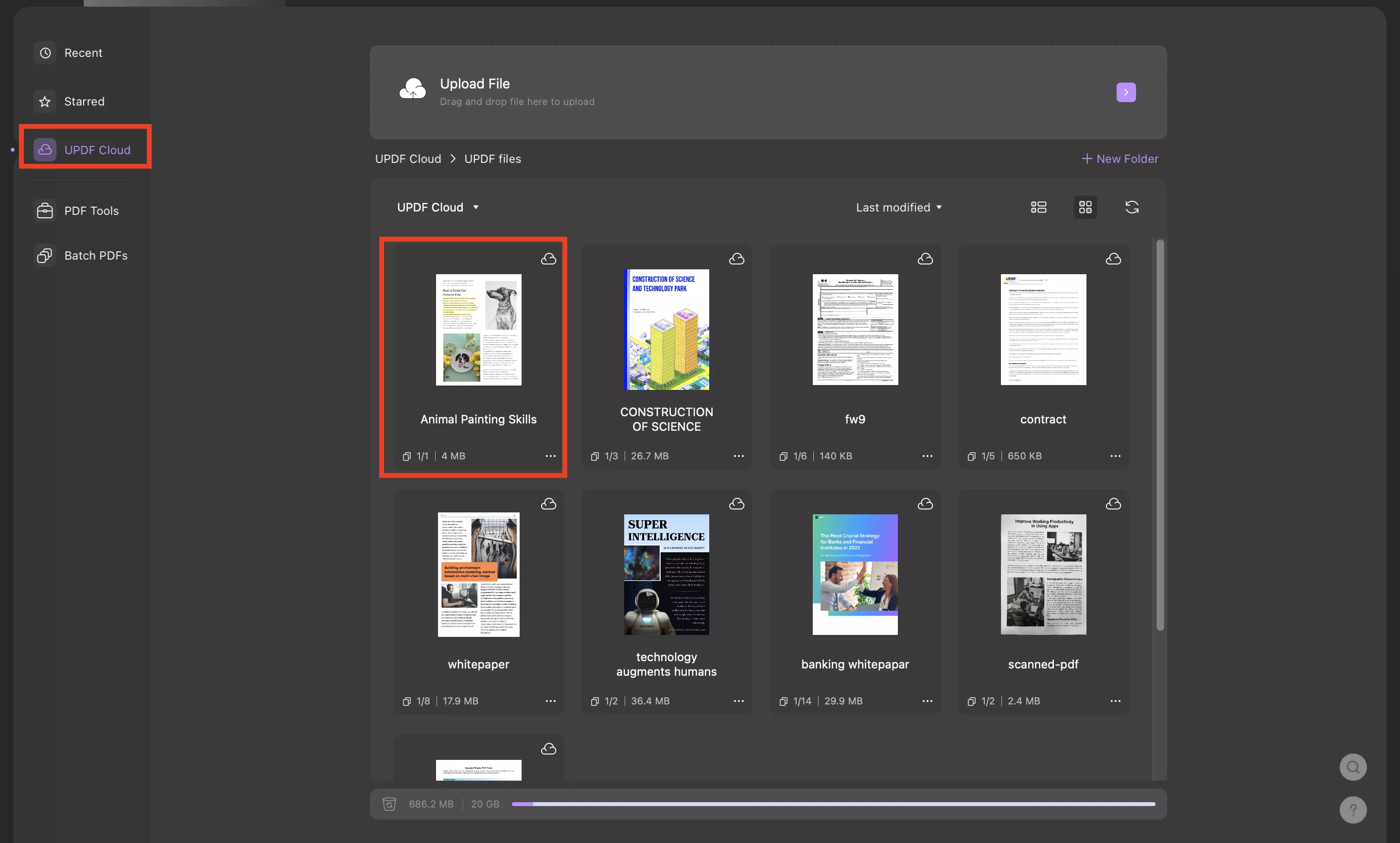 open PDF from UPDF Cloud in UPDF on Mac