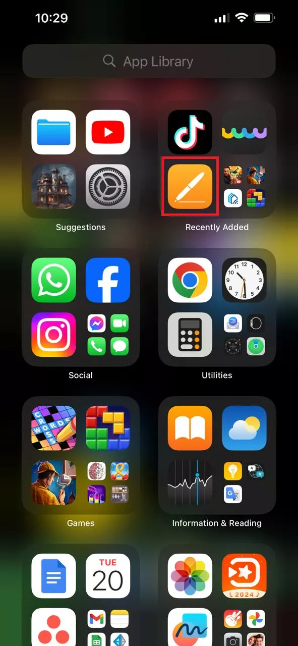 open the pages app