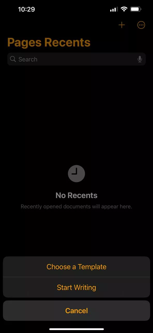 paste copied text on the new page in iphone 1