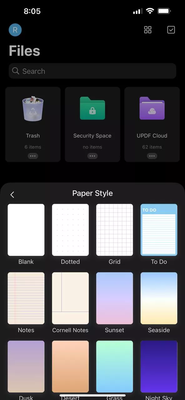 paste text into blank pdf with updf for ios 1