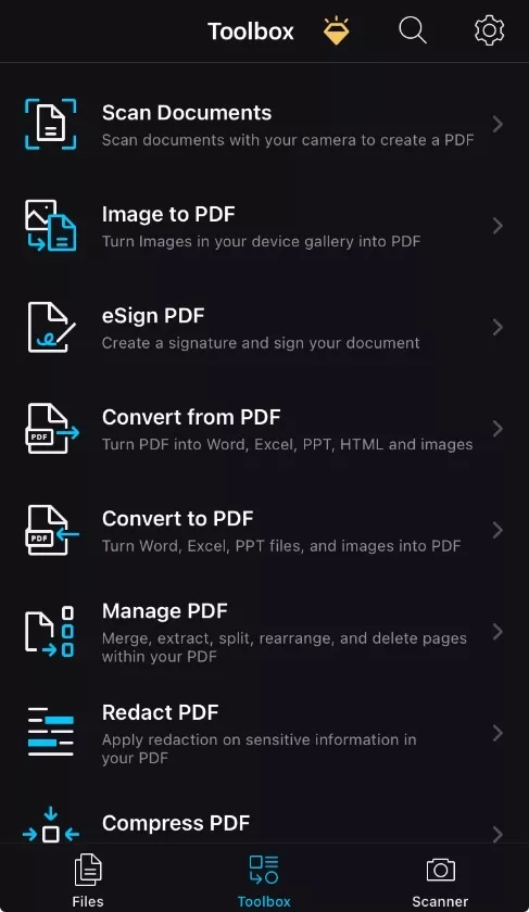 redact pdf with xodo for ios