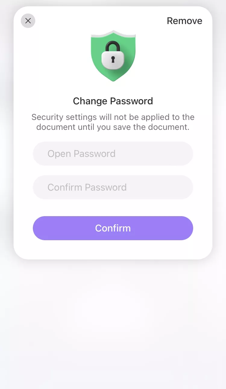 remove password with updf for ios 2