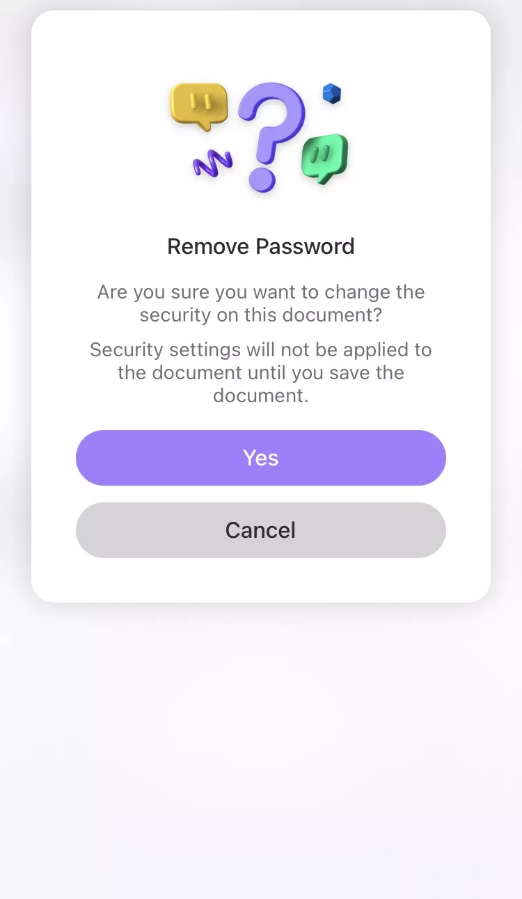 remove password with updf for ios 3