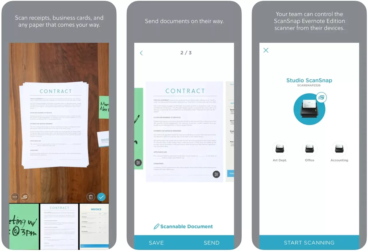 evernote scannable app