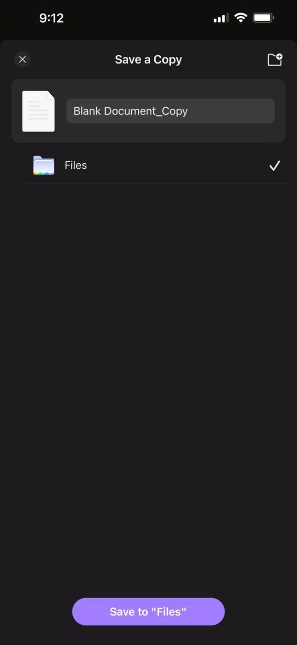 save pdf to files on iphone with updf for ios
